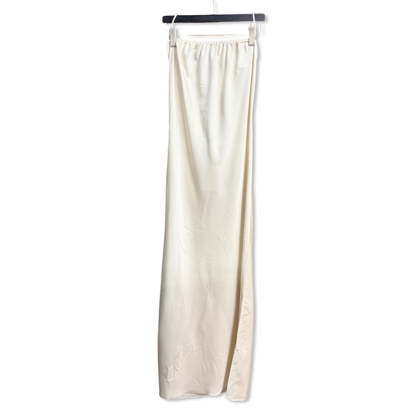 Helsa Lisette Column Maxi Dress Ivory Strapless Cream Gown Revolve NWT M - Picture 6 of 13